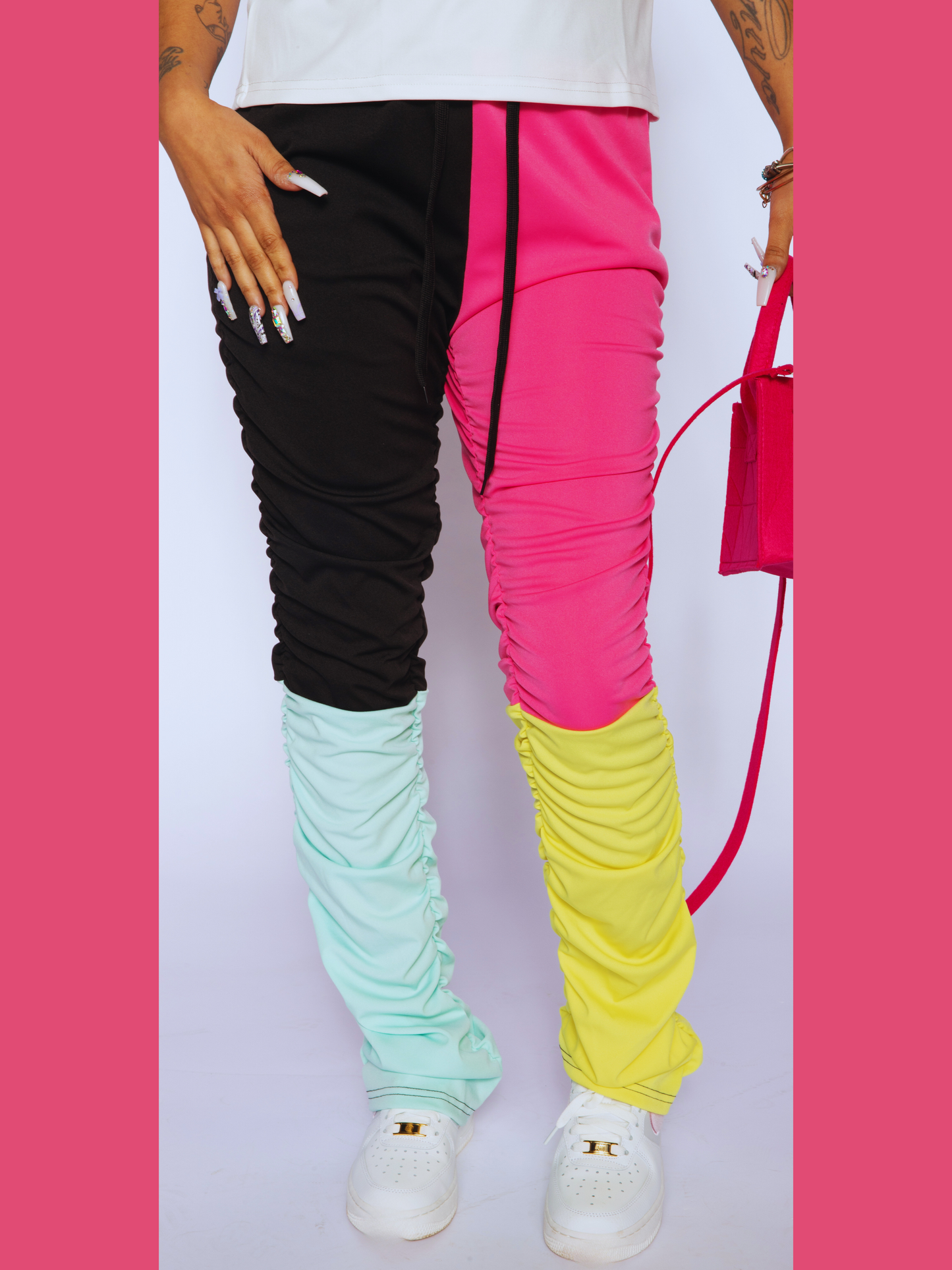 Colorblock High-rise trouser sets